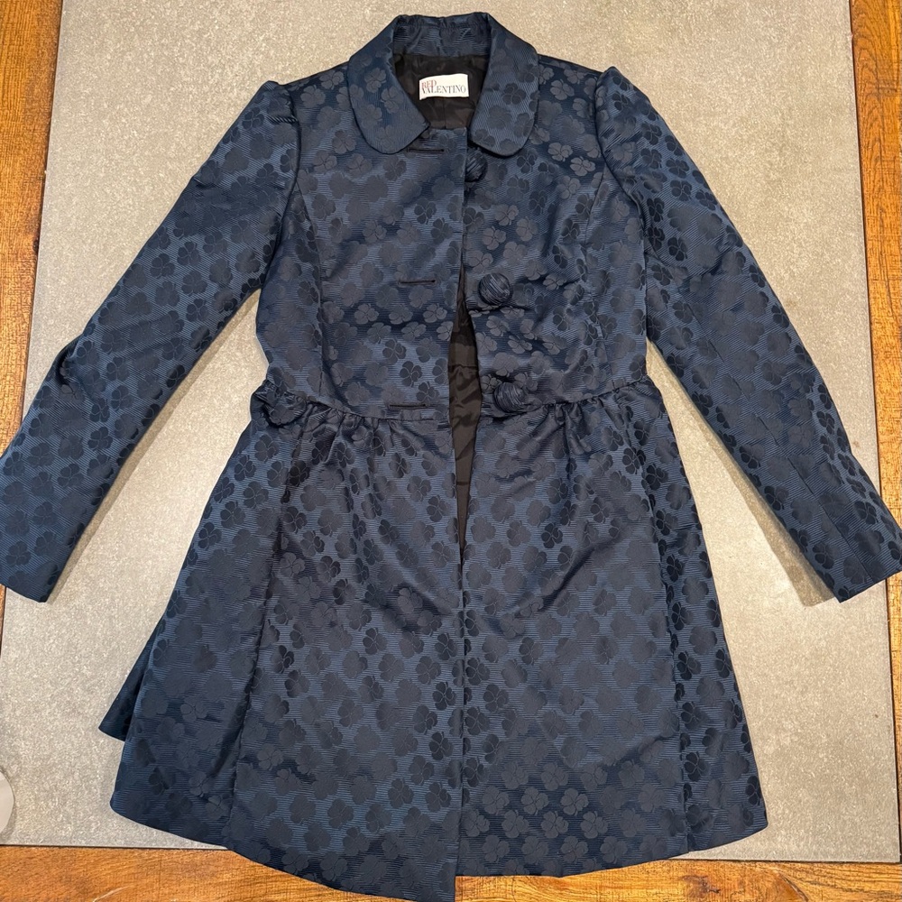 Elegant Red Valentino Navy Floral dress size 40